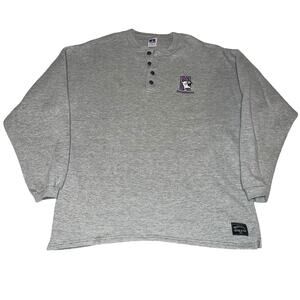 Vintage Northwestern University Russell Athletic 1/4 Button Sweatshirt L 90s USA